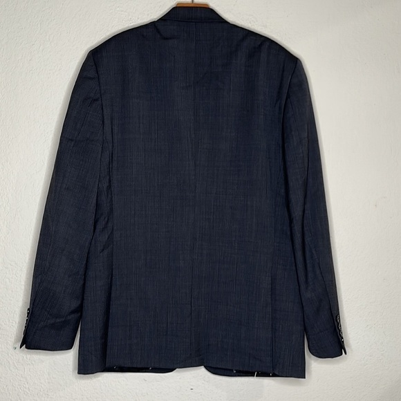 BarIII 100% Wool Oversized Boyfriend Blazer Gray Extra Large Lined Dark Academia - Picture 3 of 14